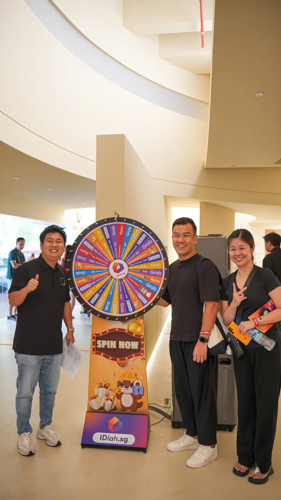 Homeowners at the spin the wheel